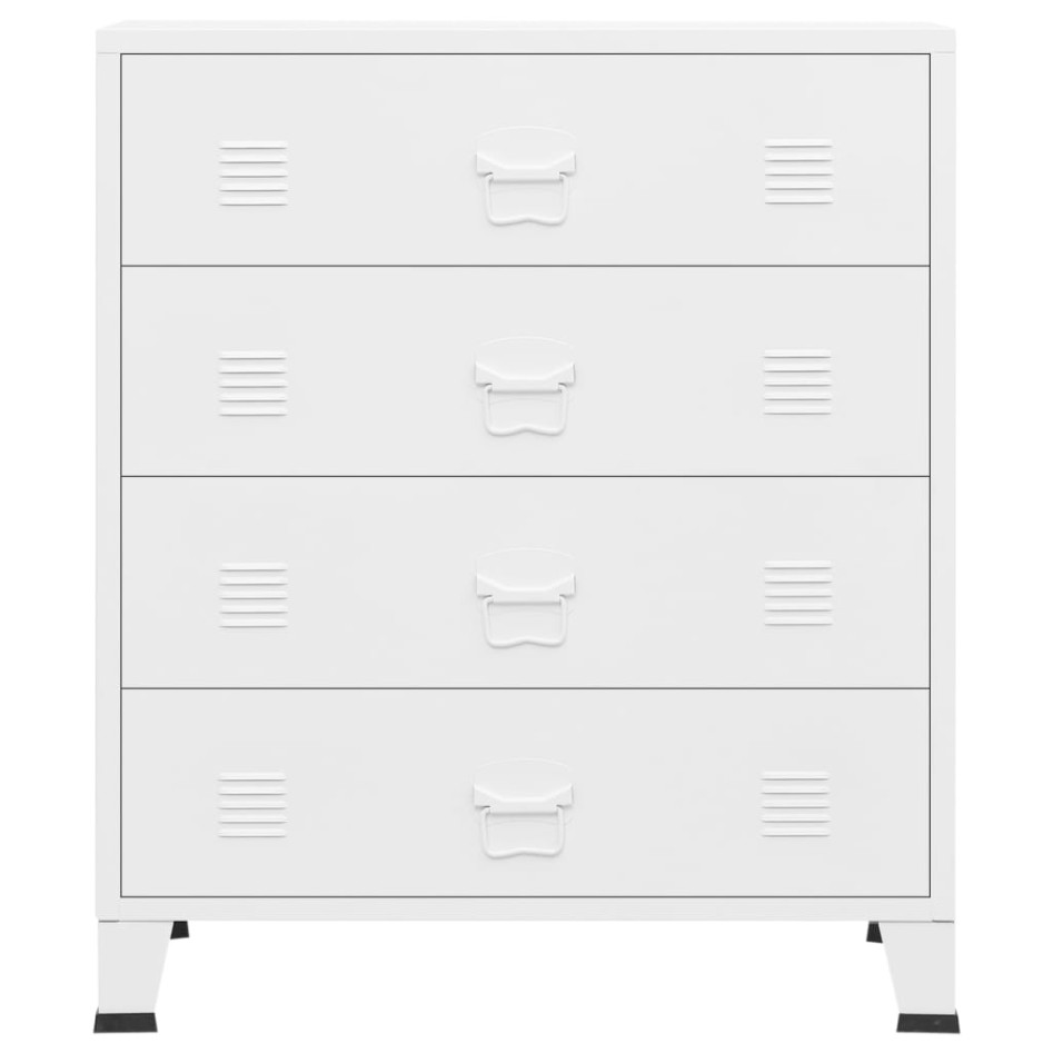 Cajoner industrial de metal blanca 78x40x93