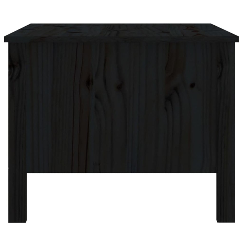 Mesa de centro de madera maciza de pino negro 100x50x40