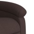 Silla de masaje reclinable de pie de tela marrón