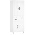 Aparador alto madera contrachapada blanco 69,5x34x180