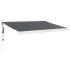 Toldo retráctil aluminio y tela gris antracita 3,5x2,5