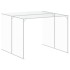 Caseta perros con corral acero galvanizado gris 214x457x181