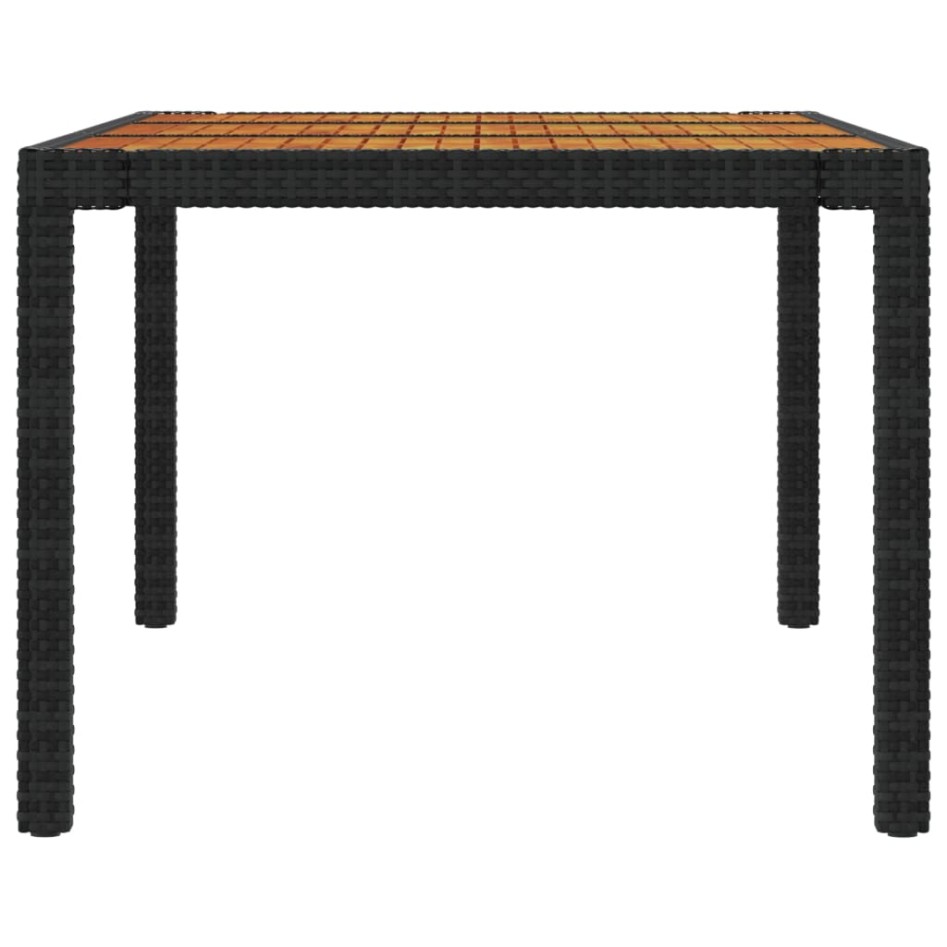 Juego de comedor de jardín 7 piezas ratán sintético