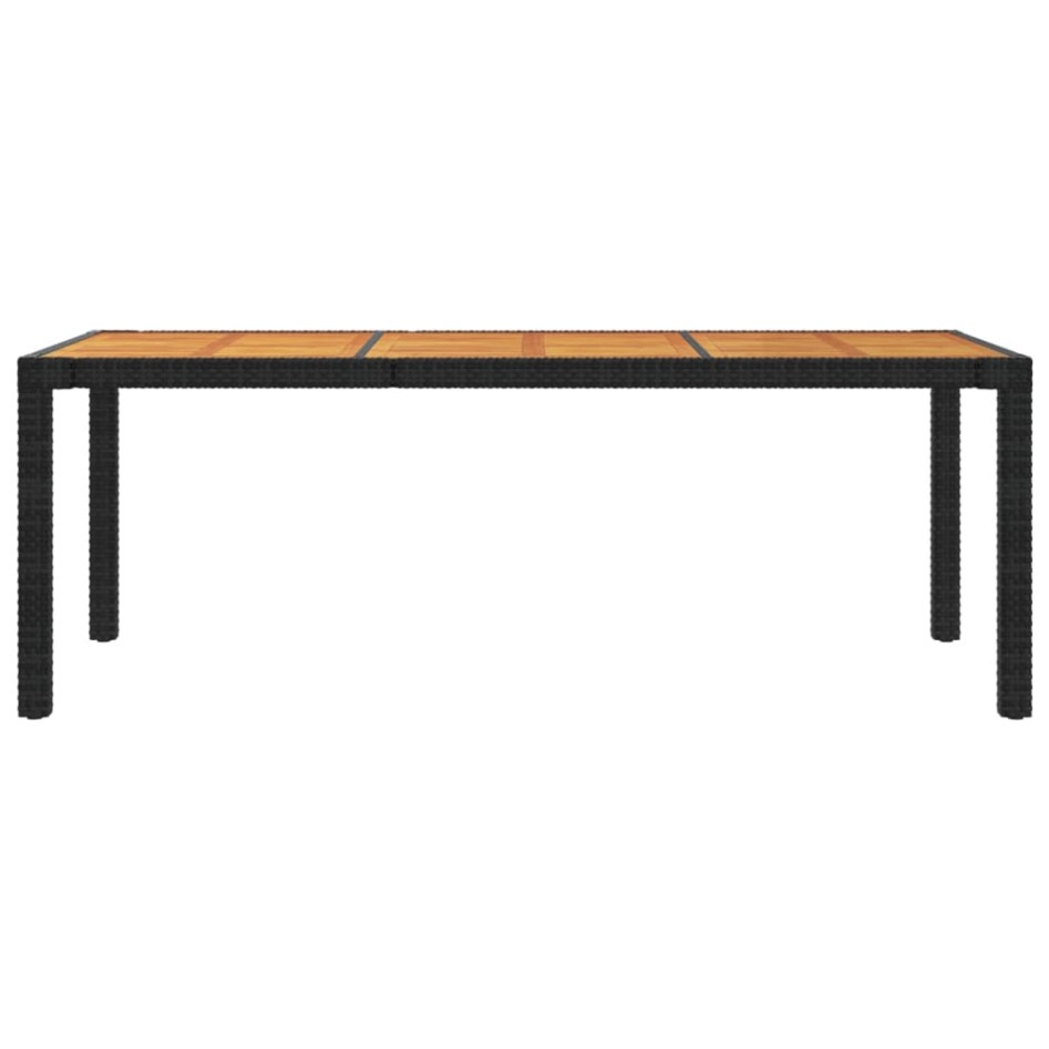 Juego de comedor de jardín 7 piezas ratán sintético
