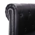 Sofá Chesterfield en forma de L cuero sintético