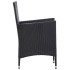 Set comedor de jardín 7 piezas y cojines ratán sintético
