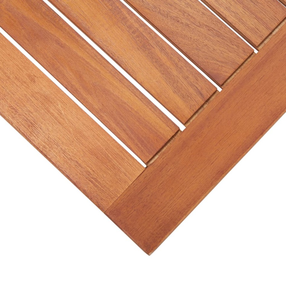 Juego de muebles de jardín 4 piezas madera maciza de