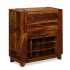 Mueble bar madera maciza de sheesham 85x40x95