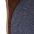 Sillas de comedor 4 unidades madera curvada y tela gris