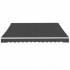 Toldo plegable de operación manual 600 cm gris