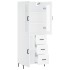 Aparador alto madera contrachapada blanco 69,5x34x180