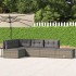 Set de muebles de jardín 5 pzas y cojines ratán sintético