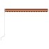 Toldo automático retráctil naranja y marrón 450x300
