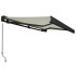 Toldo de carrete manual color crema 350x250