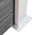 Set de valla 1 cuadrada + 1 oblicua WPC gris 273x186