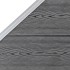 Set de valla 1 cuadrada + 1 oblicua WPC gris 273x186