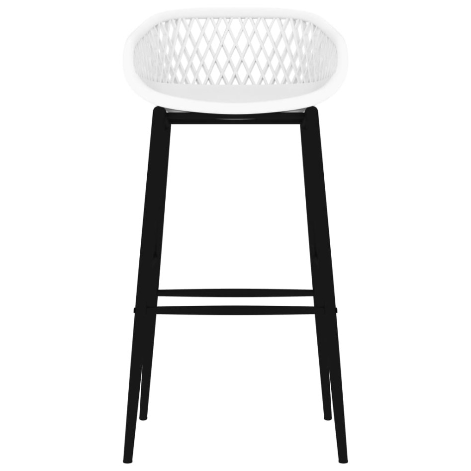 Mesa alta y taburetes de bar 5 piezas negro y