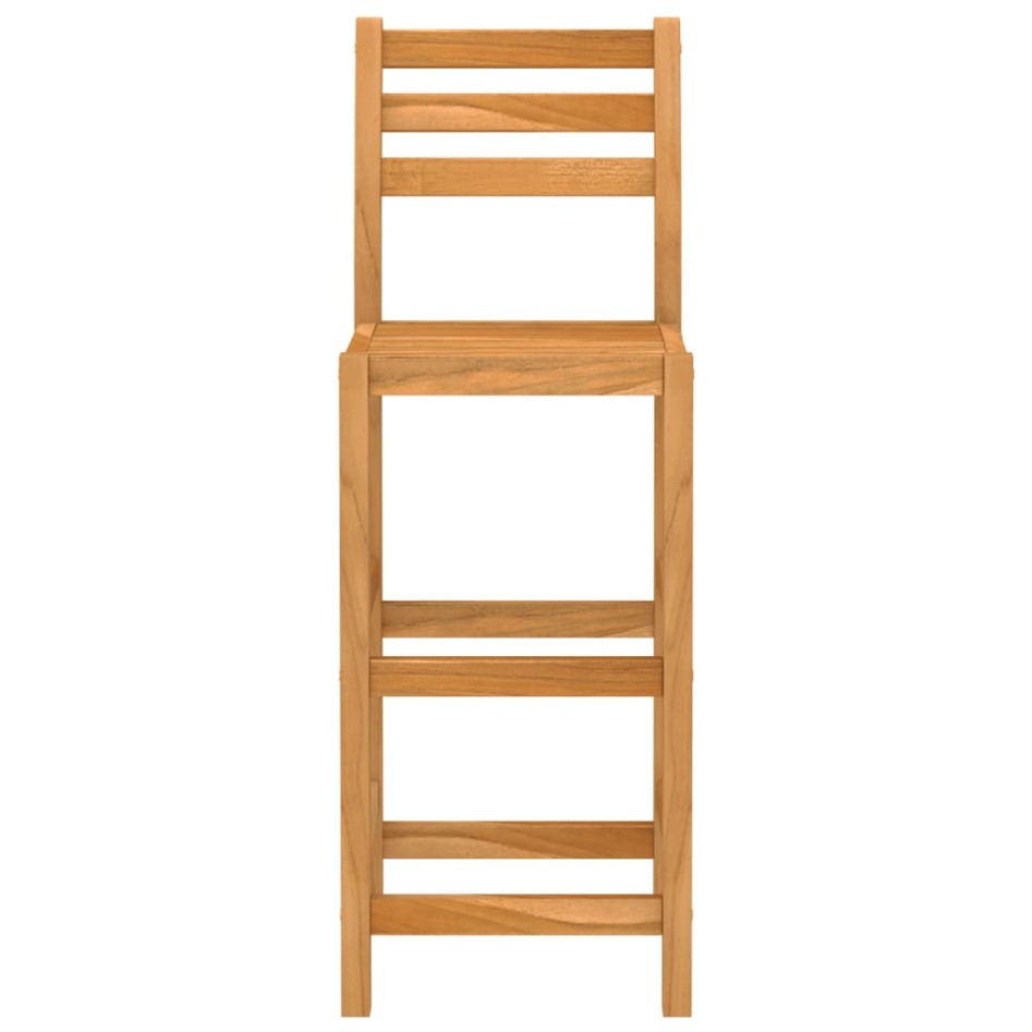 Mesa y sillas de bar para jardín 7 pzas madera maciza de