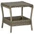 Set muebles de jardín 3 pzas y cojines ratán sintético