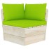 Muebles de jardín de palets 6 piezas y cojines madera de