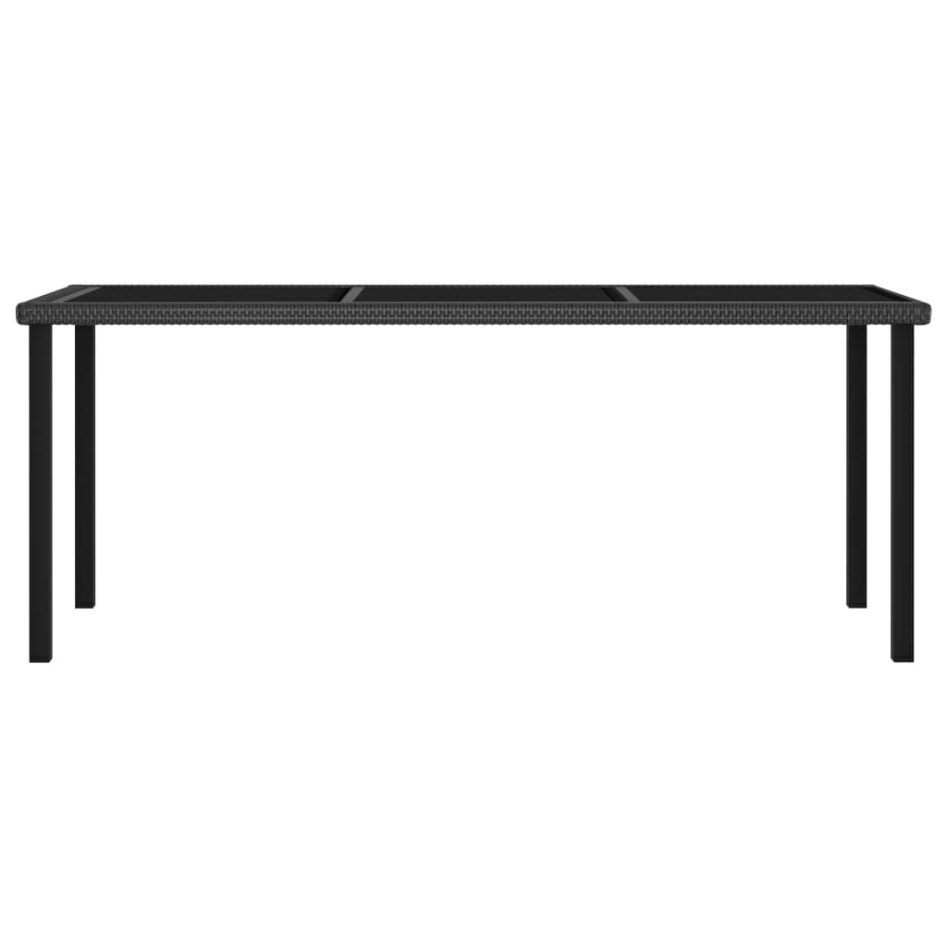 Conjunto de comedor de jardín 7 piezas ratán sintético