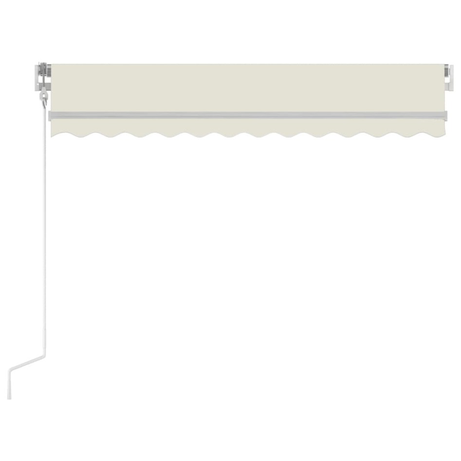 Toldo automático con LED y sensor de viento crema 350x250