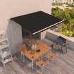 Toldo retráctil automático gris antracita 450x350 cm