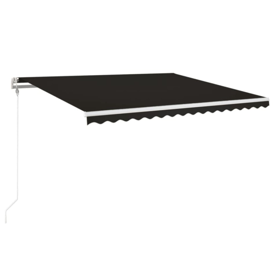 Toldo retráctil automático gris antracita 450x350