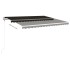 Toldo retráctil automático gris antracita 450x350