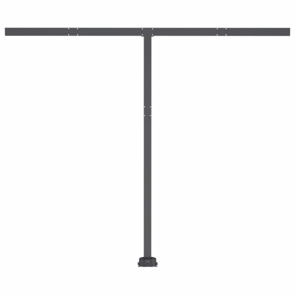 Toldo de pie automático crema 350x250