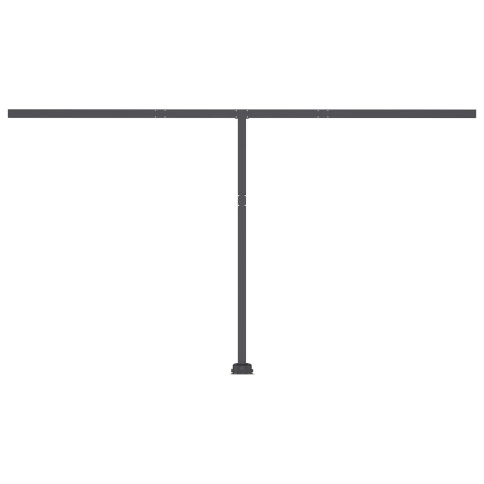 Toldo de pie automático amarillo y blanco 400x350