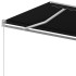 Toldo retráctil automático con postes gris antracita 4x3,5