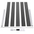 Set de paneles de valla WPC negro 526x105