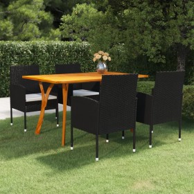 Juego de comedor para jardín de 5 piezas