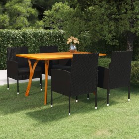 Juego de comedor para jardín de 5 piezas