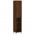 Aparador alto madera contrachapada roble marrón 34,5x34x180