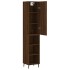 Aparador alto madera contrachapada roble marrón 34,5x34x180