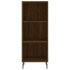 Aparador alto madera contrachapada roble marrón 34,5x34x180