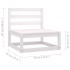 Set muebles jardín 7 pzas con cojines madera maciza pino