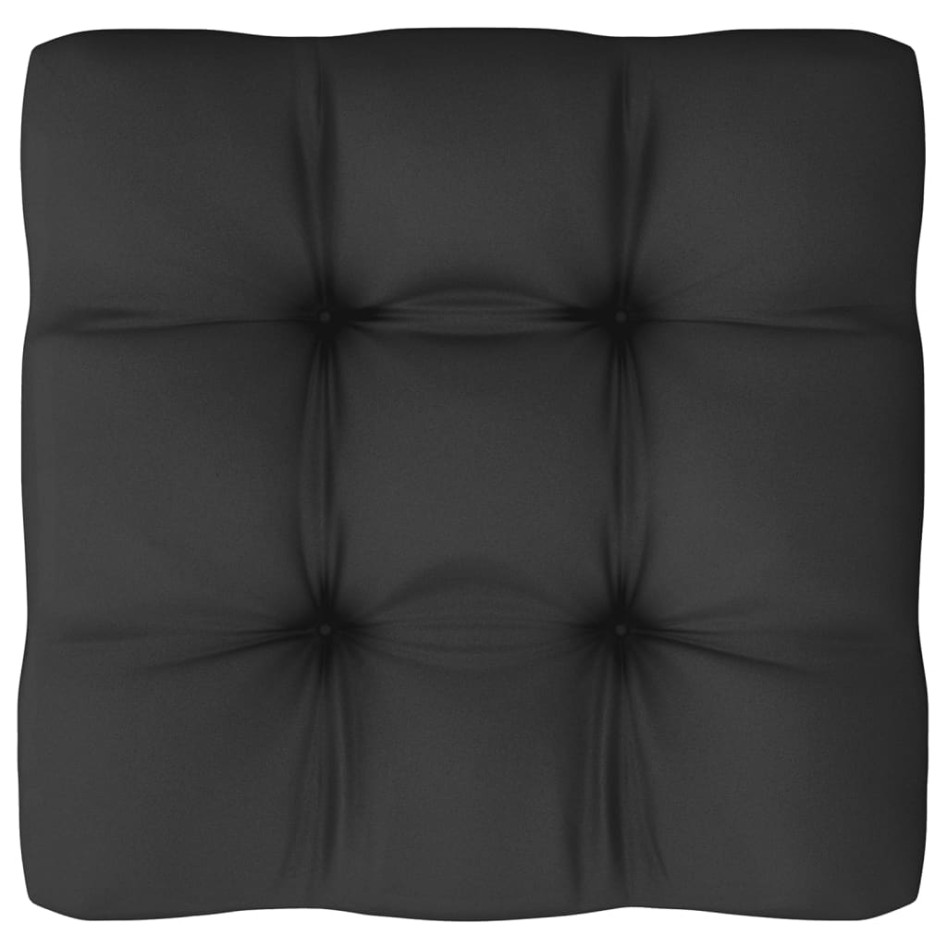 Set de muebles de jardín 6 pzas con cojines madera pino