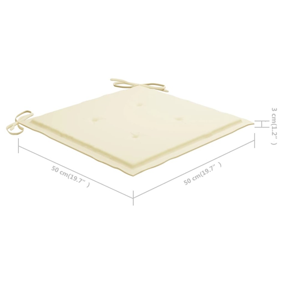 Sillas de jardín con cojines 8 uds madera maciza de acacia