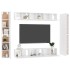 Set de muebles de salón 10 pzas madera ingeniería blanco