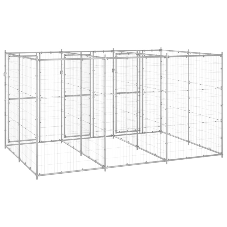 Perrera de exterior de acero galvanizado 7,26