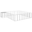 Perrera plateada 20,57 m² acero