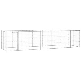 Perrera de exterior de acero galvanizado 16,94