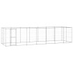 Perrera de exterior de acero galvanizado 16,94 m²