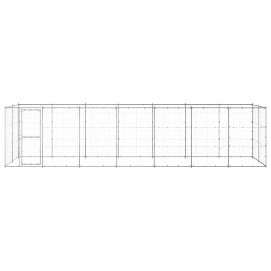 Perrera de exterior de acero galvanizado 16,94