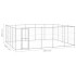 Perrera de exterior de acero galvanizado 24,2