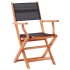 Set de comedor jardín 9 pzas madera eucalipto textilene