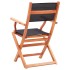 Set de comedor jardín 9 pzas madera eucalipto textilene